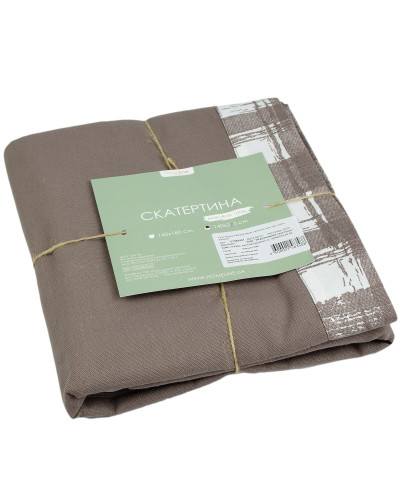 Скатертина з рамкою (капучино) 140х180см 158357