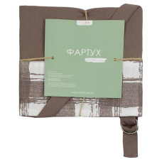 Фартух кухонний "Капучино+клітинка" 70х80см 158348