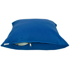 Подушка декоративна з окремим чохлом на блискавці Home Line (синя) 35х35см 157068