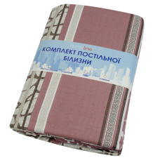 Півтораспальний комплект постільної білизни Home Line "Мармур" (бежевий) 70х70см (2 шт.) 156312
