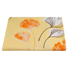 Простирадло бязеве Home Line "Гінго Білоба" (помаранчеве) 150х210см 155926