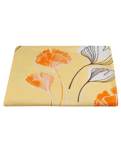 Простирадло бязеве Home Line "Гінго Білоба" (помаранчеве) 150х210см 155926