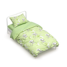 Півтораспальний комплект постільної білизни "Гінго білоба" (салатовий) 155922