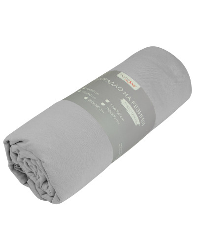 Простирадло трикотажне на резинці Home Line (сірий) 180х200см 155880