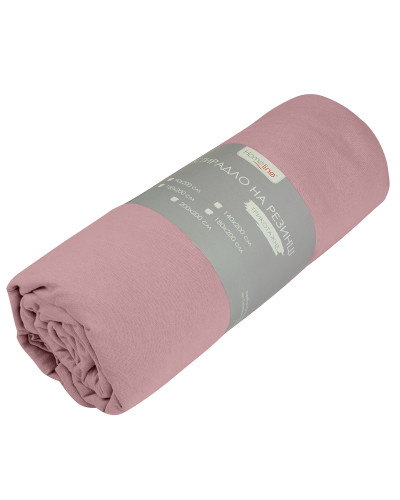 Простирадло трикотажне на резинці Home Line (рожевий) 90х200см 155876