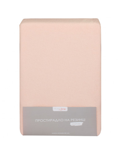 Простирадло махрове на резинці Home Line (персикове) 200х200х20см 155236