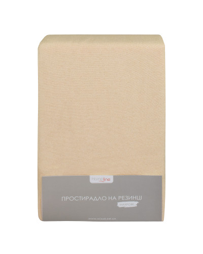 Простирадло махрове на резинці Home Line (бежеве) 160х200х20см 155187