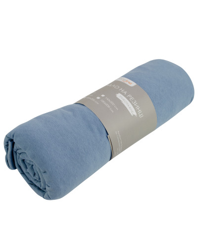 Простирадло трикотажне на резинці Home Line (сіро-блакитне) 180х200см 154855