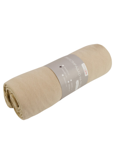 Простирадло трикотажне на резинці Home Line (бежеве) 90х200см 154846