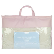 Подушка двостороння з пружинним блоком і наповнювачем з силіконізованого волокна (бежева)