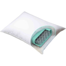 Подушка ортопедична Home Line з пружинним блоком і наповнювачем з силіконізованого волокна (біла) 50