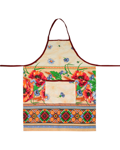 Фартух кухонний Home Line "Маки і ромашки" 60х70см 143790