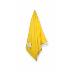 Рушник махровий Home Line "Котик" з вишивкою (жовтий), 70х140см 138112