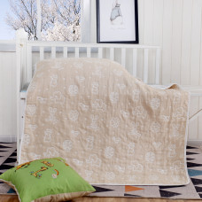 Ковдра ткана Home Line 110х110см "Звірятка" (бежева) 137653