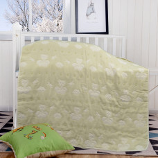 Ковдра ткана Home Line "Ведмедики" (світло-зелена) 110х110см 137652