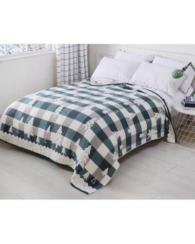 Ковдра ткана Home Line "Ялинка" (зелена) 150х200см 137648