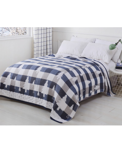 Ковдра ткана Home Line "Ялинка" (синя) 150х200см 137647