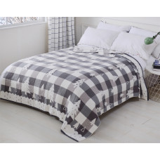 Ковдра ткана Home Line "Ялинка" (сіра) 150х200см 137646