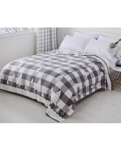 Ковдра ткана Home Line "Ялинка" (сіра) 150х200см 137646