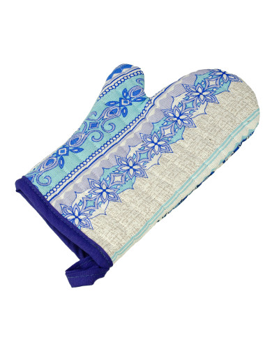 Рукавичка кухонна Home Line "Блакитний візерунок" 28х18см 136940