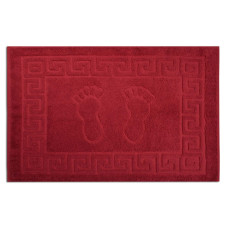 Рушник махровий (килимок) Home Line "Ніжки" (червоний), 50х70см 135806