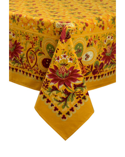 Скатертина "Ягідки" (кремова) d=230см 134822