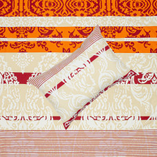 Півтораспальний комплект постільної білизни Home Line "Рококо" (теракотовий) 134697