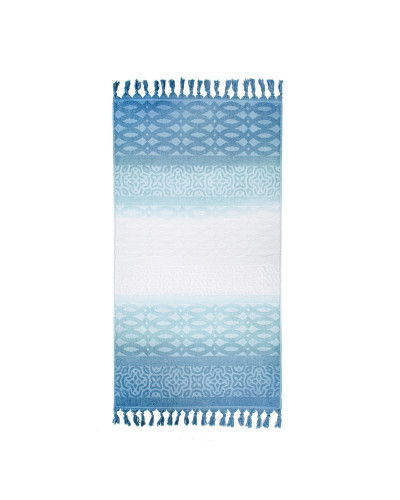 Рушник махровий Home Line "Ocean" (синій), 68х127см 126260