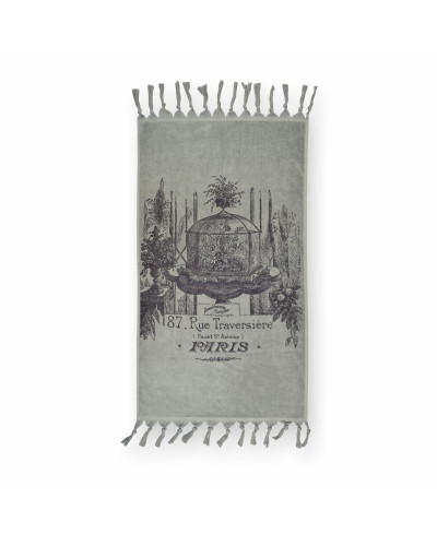 Рушник велюровий Home Line "Paris" (сірий), 50х85см 126248
