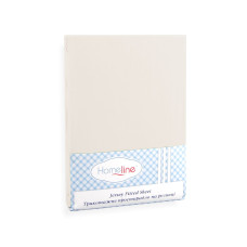 Простирадло трикотажне на резинці Home Line (бежеве) 140х200см 123172