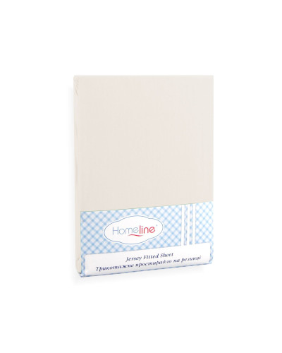 Простирадло трикотажне на резинці Home Line (бежеве) 140х200см 123172