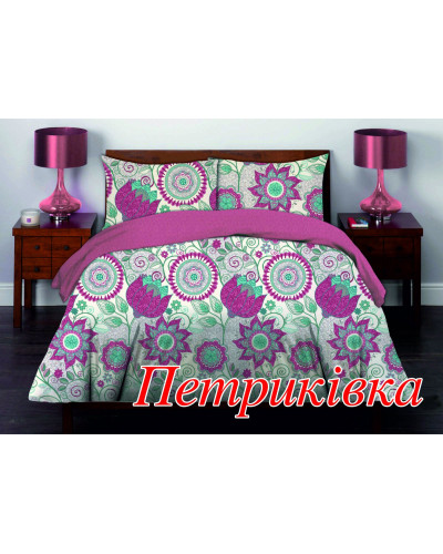 Півтораспальний комплект постільної білизни Home Line "Петриківка" 50х70 (кейс) 122936