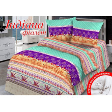 Сімейний комплект постільної білизни Home Line "Індіана" (фіолетовий) 113148