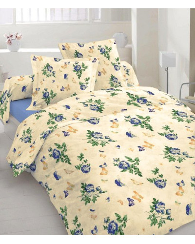 Євро комплект постільної білизни Home Line "Метелик" (блакитний) 50х70 104794