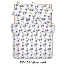 Сімейний комплект постільної білизни Home Line "В'юнок" (фіолетовий) 96546