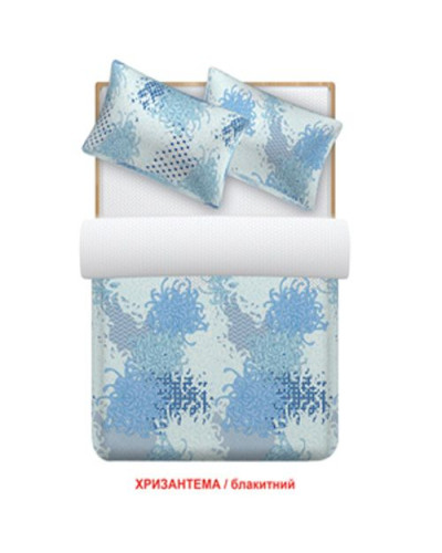 Сімейний комплект постільної білизни Home Line "Хризантема" (блакитний) 88530