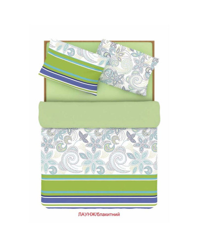 Сімейний комплект постільної білизни Home Line "Лаунж" (блакитний) 88186