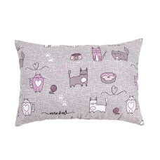 Подушка декоративна Home Line "Кіт на кухні" (сіро-бузковий) 35х50см 175280