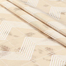 Двоспальний комплект постільної білизни "ЗИГЗАГ" (бежевий) 185782