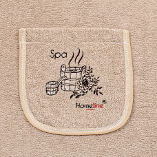 Сарафан махровий Home Line з вишивкою (бежевий) S/M в сумці 178924