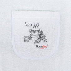 Сарафан махровий Home Line з вишивкою (білий) S/M в сумці 178921