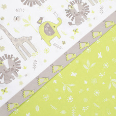 Дитячий комплект постільної білизни Home Line Мадагаскар кавово-салатовий 193594