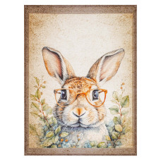 Рушник великодній Заєць в окулярах 40х60 см 192510