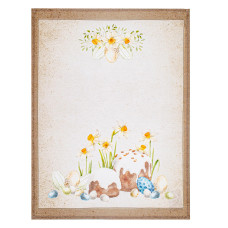 Рушник великодній Нарциси та куліч 40х60 см 192509