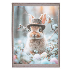 Рушник великодній Крольченя у шляпі 40х60 см 192505