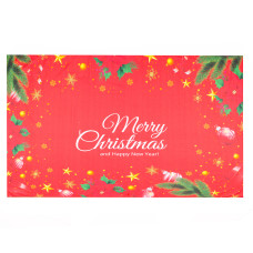 Скатертина HomeLine Merry Christmas 150х220см червона