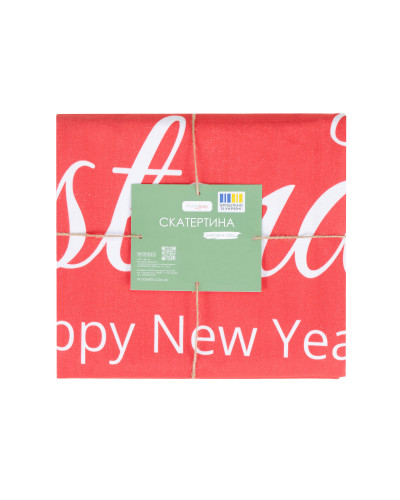 Скатертина HomeLine Merry Christmas 150х220см червона