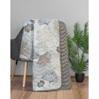 Покривало стьобане Home Line 210х240 Гінкго білоба Бежевий 194736