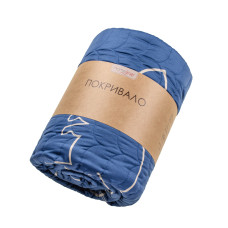 Покривало стьобане Home Line 160х210 Коти Синій 192261