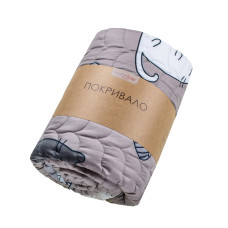 Покривало стьобане Home Line 160х210 Коти Сірий 192259